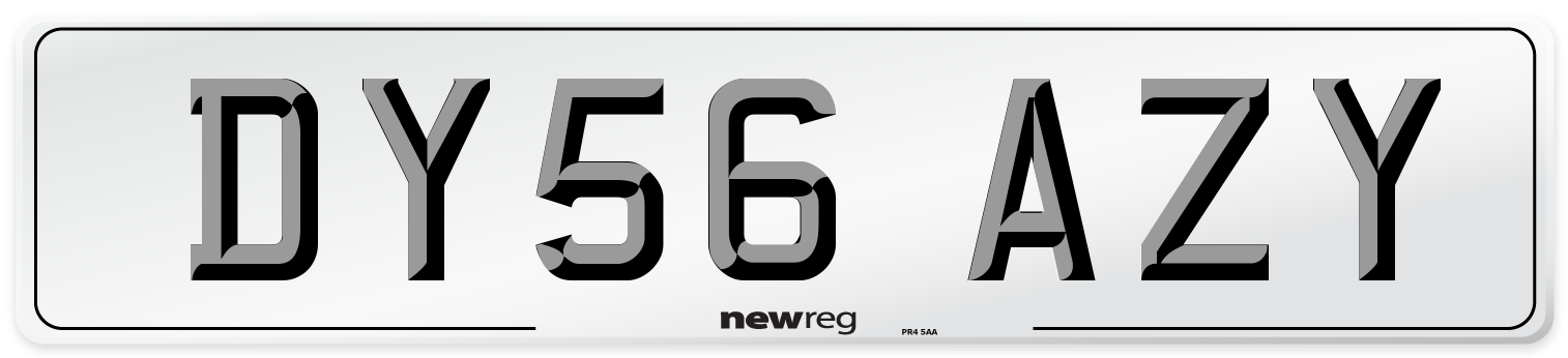 DY56 AZY Number Plate from New Reg